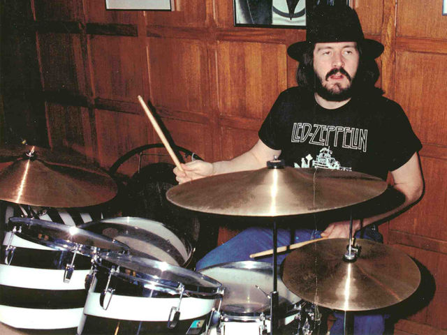 John Bonham’s last Led Zeppelin drumkit was “intimidating” The late John Bonham with the Ludwig Vistalite